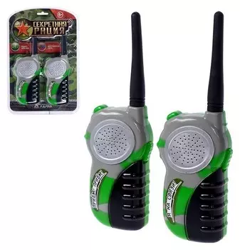 Набор раций Отряд Альфа работает от батареек