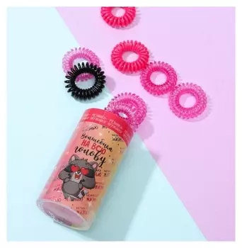 Набор резинок-пружинок в тубусе "Волшебная на всю голову"