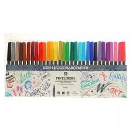 Набор ручек капиллярных 30цв 0,3мм Koh-i-noor Fineliners 7021, пласт/уп