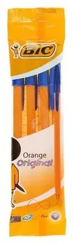 Набор ручек шариковых 4 штуки BIC Orange Original, 0.8 мм, синие чернила 8308521