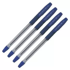 Набор ручек шариковых BPS-GP, резиновый упор, 0.5 мм, масляная основа, стержень синий, 4 штуки