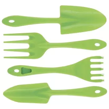 Набор садового инструмента, полипропиленовый, 4 предмета