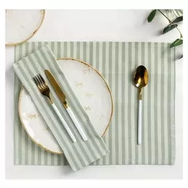 Набор салфеток "Этель" 45х35 см - 2 шт, цв. мятный, 100% хлопок, 163 г/м2