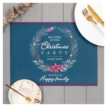 Набор салфеток на стол "Венок", пвх, 40*29 см, 2 шт