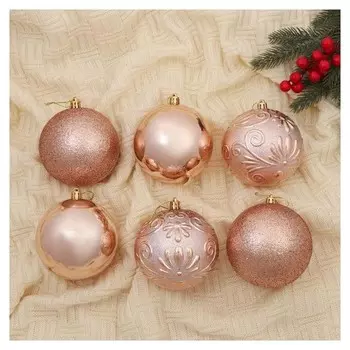 Набор шаров пластик D-10 см, 6 шт "Амаль"