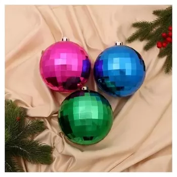 Набор шаров пластик D-15 см, 3 шт "Диско-хит"