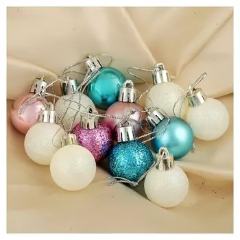 Набор шаров пластик D-3 см, 12 шт "Бриджит"