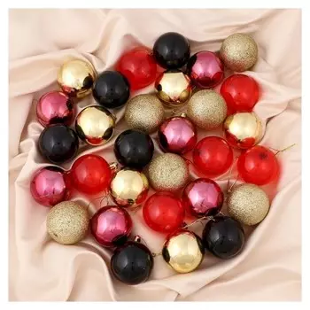 Набор шаров пластик D-6 см, 30 шт "Миран"