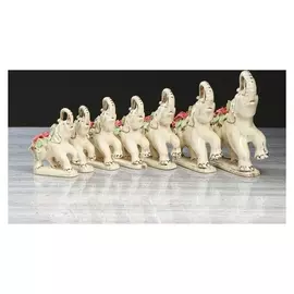 Набор статуэток "Слоны", лепка, 7 предметов