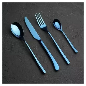 Набор столовых приборов Magistro «Джентри. блу», 4 предмета