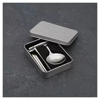 Набор столовых приборов Parts, 3 предмета, разборные, цвет серебро