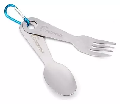 Набор столовых приборов "Следопыт" на карабине