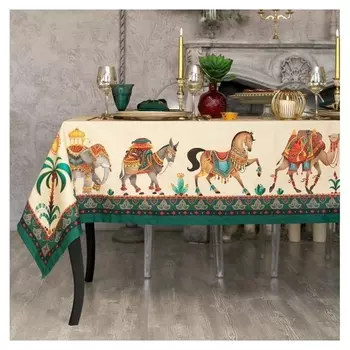 Набор столовый этель «Нью-дели», скатерть 110х145+/-3см, салф. 40х40 см-4шт, 100% хл