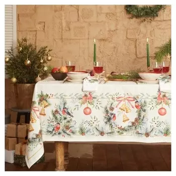 Набор столовый этель "Сhristmas Bells" скатерть 150х180 +/-2см с гмво, салфетки 40х40см-8шт