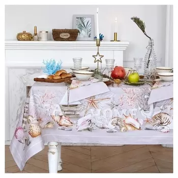 Набор столовый "Этель" коралловый риф, скатерть 220х145см +/-3см, салфетки 12 шт
