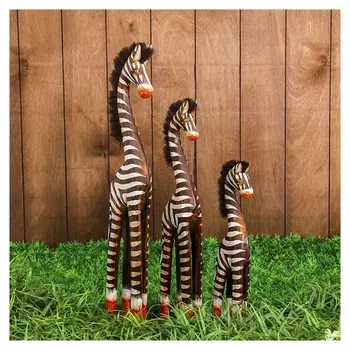 Набор сувенирный "Зебры" (30,40,50) 13х14х50 см