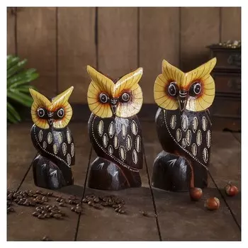 Набор сувениров "Семейка филинов", 3 шт