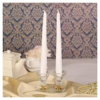 Набор свечей античных 2,3х 24,5 см Белый