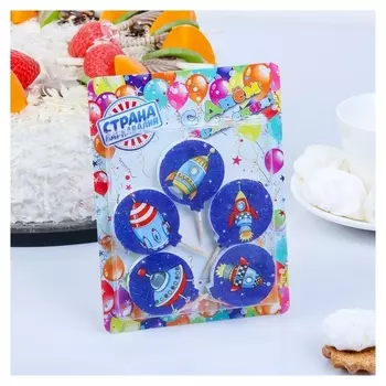 Набор свечей в торт Космос