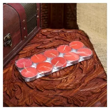 Набор свечи в гильзе "Платинум" 10 шт клубника 18,5х7,5х1,2 см