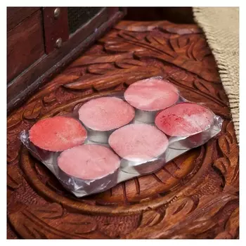 Набор свечи в гильзе "Платинум" 6 шт арбуз 10х6х1 см