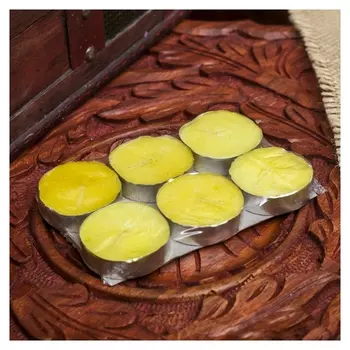 Набор свечи в гильзе "Платинум" 6 шт банан 10х6х1 см