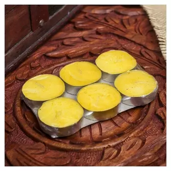 Набор свечи в гильзе "Платинум" 6 шт манго 10х6х1 см