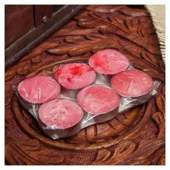 Набор свечи в гильзе "Платинум" 6 шт роза 10х6х1 см