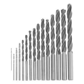 Набор сверл по металлу "Волжский инструмент", р6м5, D=1-8 мм, 15 шт, блистер