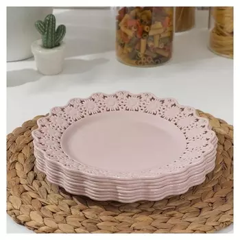 Набор тарелок «Подсолнух», 8 шт, 23,5×2 см