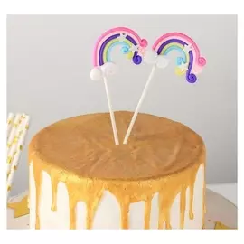 Набор топперов «Радуга», 2 шт, 12,5×5 см