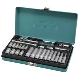 Набор торцевых головок с трещоткой, 1/4, 26 предметов