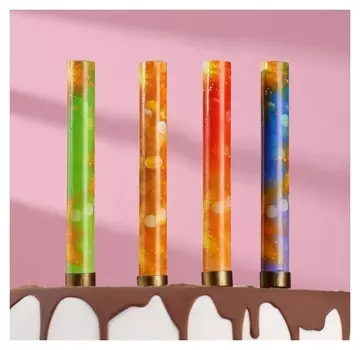 Набор тортовых свечей фонтанов "Неон", 12,5 см, 4 шт, цветное пламя