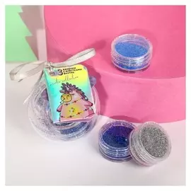 Набор волшебных блёсток для ногтей Unicorn New Year, 3 цвета