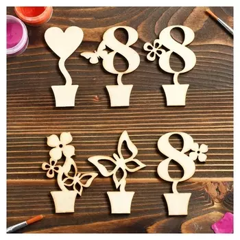 Набор заготовок для творчества «8 марта», 6 шт