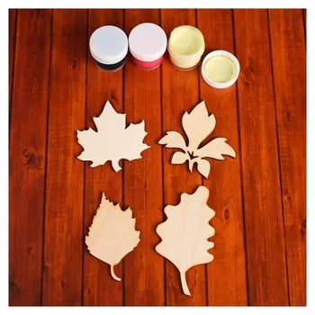 Набор заготовок для творчества «Листочки», 4 шт