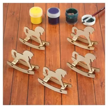 Набор заготовок для творчества «Лошадка-качалка», 5 шт