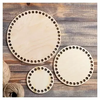 Набор заготовок для вязания "Круг", донышко фанера 3 мм (3 в 1), 10/15/20 см, D=9мм