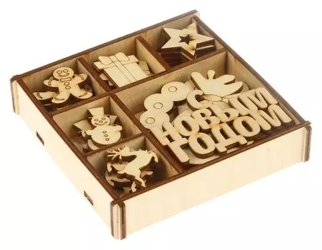 Набор заготовок в коробочке "Новый год" №2