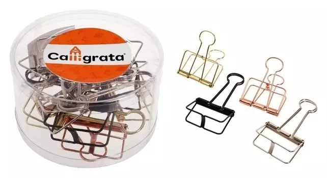 Набор зажимов для бумаг 10 штук, 51мм