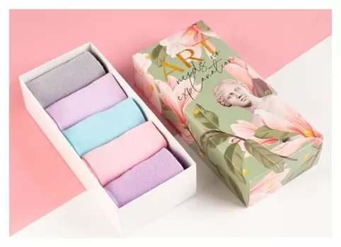 Набор женских носков Kaftan "art" 5 пар, р. 36-39 (23-25 см)