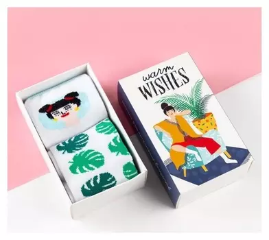 Набор женских носков Kaftan "дамочка" 2 пары, р. 36-39 (23-25 см)