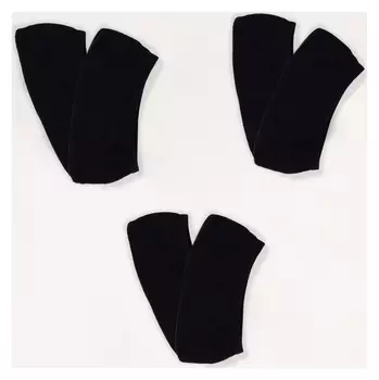Набор женских носков-подследников 3 пары Minaku цв.черный, размер 22-24