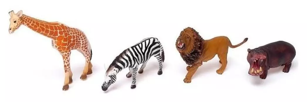 Набор животных «Звери африки», 4 фигурок