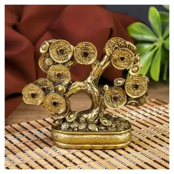 Нэцкэ бронза "Денежное дерево" 8 см