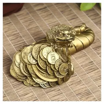 Нэцкэ, жаба на роге изобилия