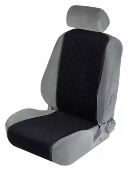 Накидка на переднее сиденье, велюр, размер 35 х 130 см, черный