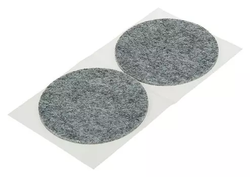 Накладка мебельная Tundra, D=85 мм, круглая, серая, 2 шт.