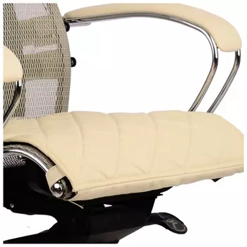 Накладка на сиденье для кресла "Samurai", кожа, бежевая