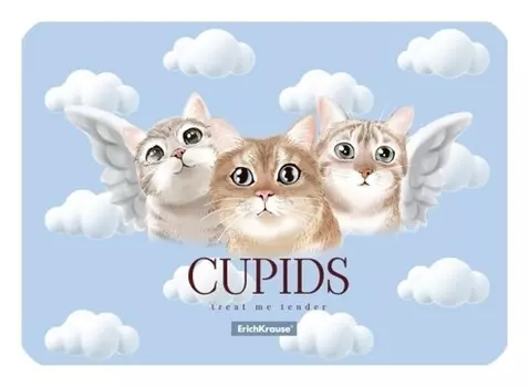 Накладка на стол А4 Erichkrause Cupids, пластик